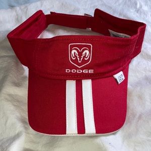 DODGE red adjustable visor